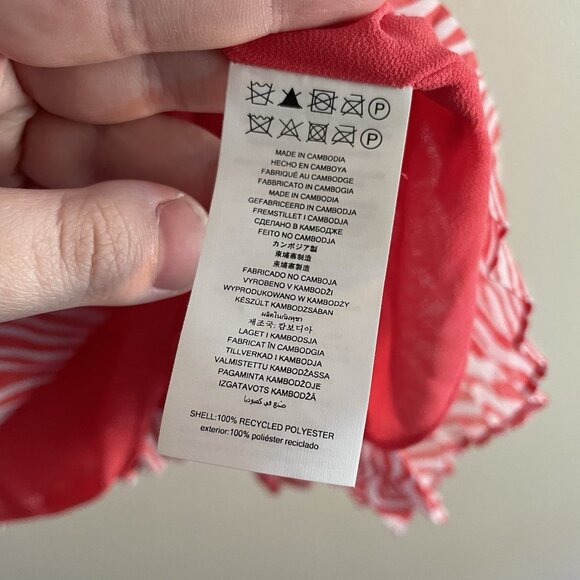 Michael Kors L Pink Zebra Print Sleeveless Chain Detail Pleated Halter Top NWT - Picture 10 of 13